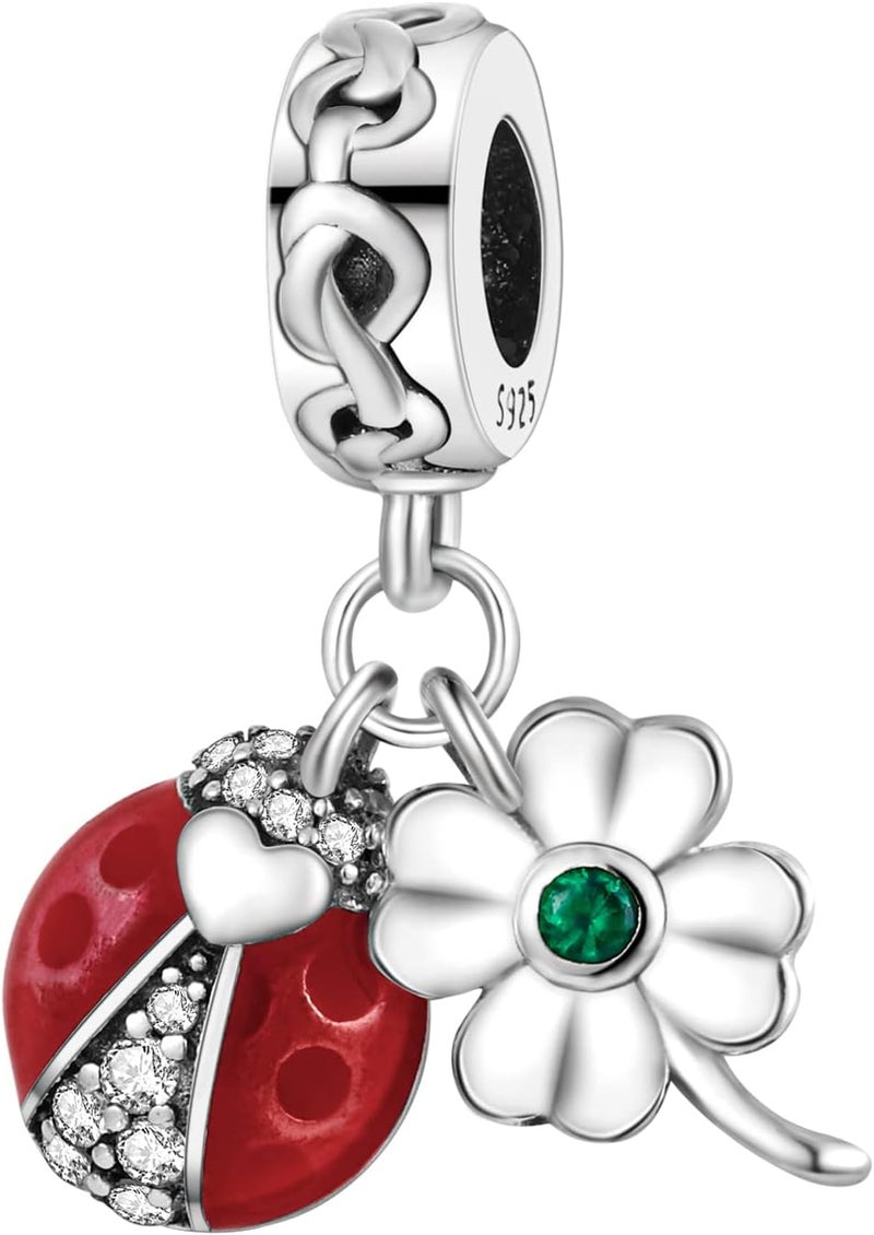 MULA 925 Sterling Silver Charms for Bracelets and Necklaces Lipstick and Bag Dangle Pendants Tower Camera Beads Jewelry Charms for Women - Image 1
